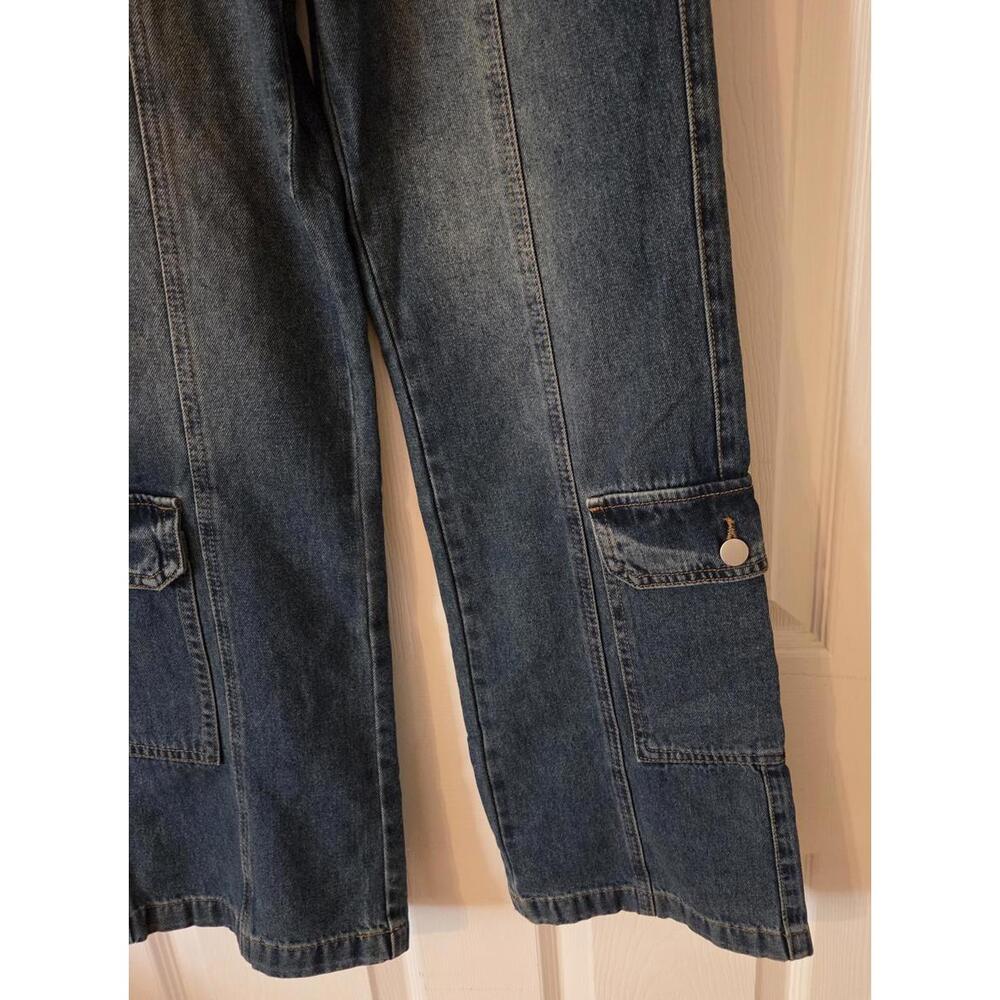 Cider Alessia Solid Cargo Jeans - Size XS‎ - Picture 4 of 8